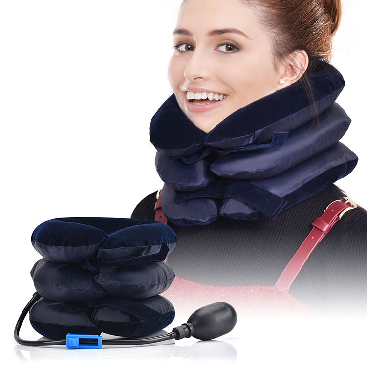 SpineAlign Dispozitiv Gonflabil pentru Întinderea Gâtului pentru Suport Confortabil al Gâtului