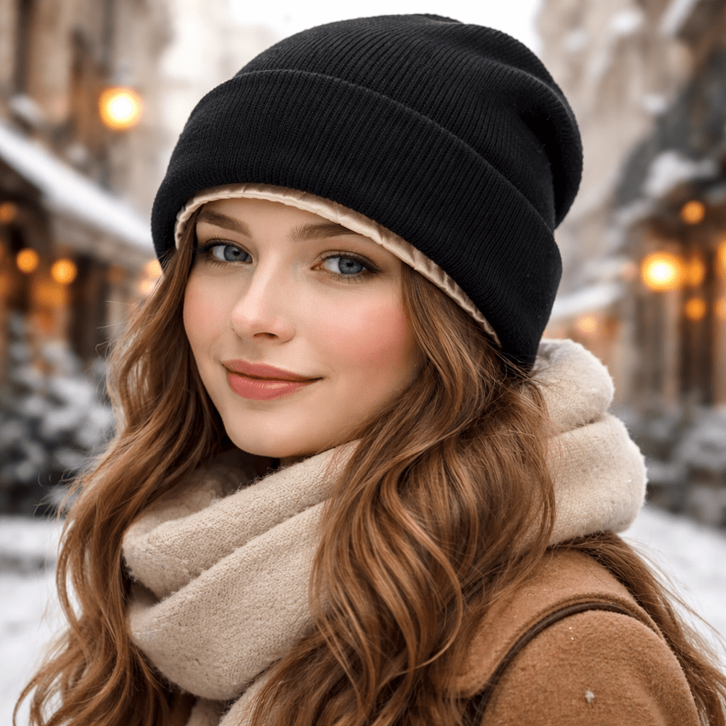 SilkGuard Satin Lined Hair Cap For All Hair Types Daily Comfort And Hair Protection