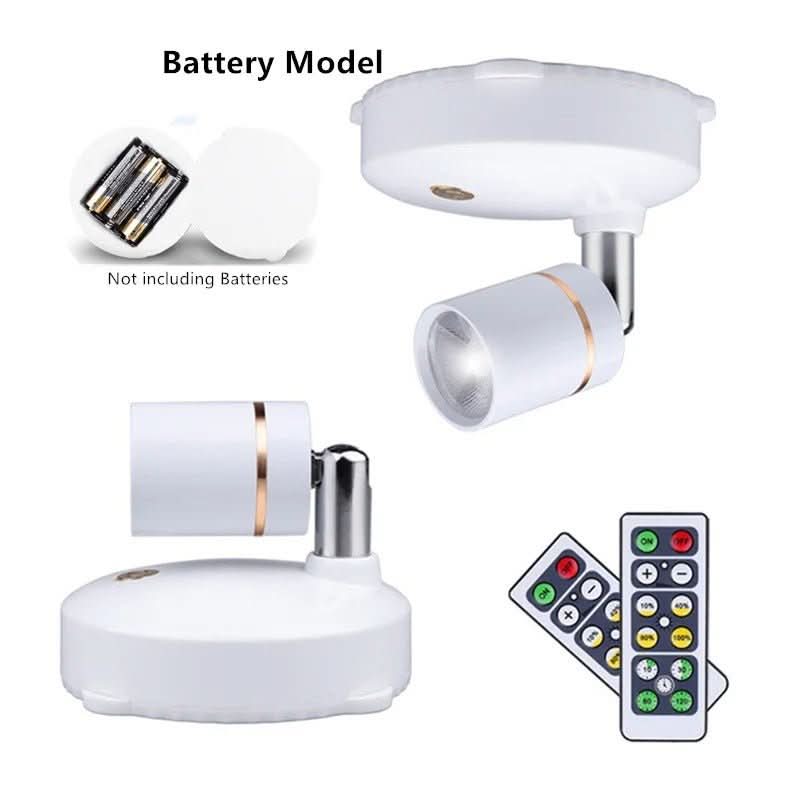 Foco LED inalámbrico NovaBeam con control remoto para salas de estar