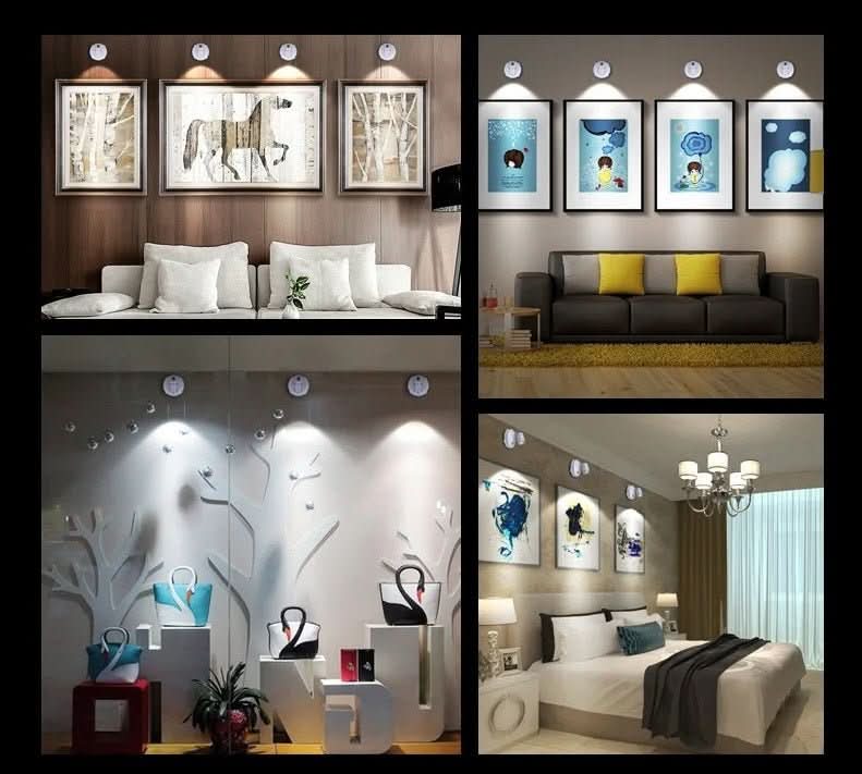 Foco LED inalámbrico NovaBeam con control remoto para salas de estar