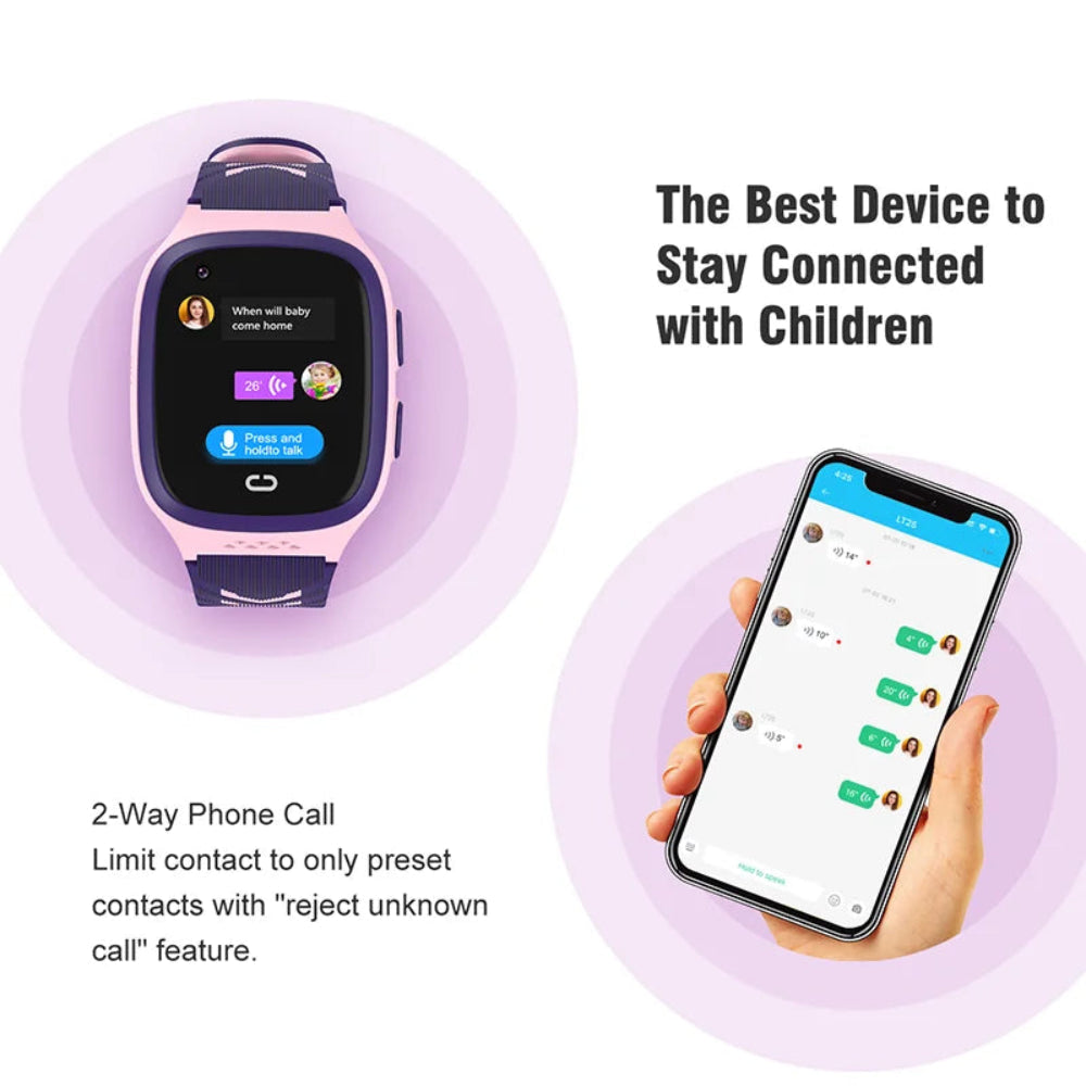 Kids GPS Watch With Waterproof Screen And Integrated Camera