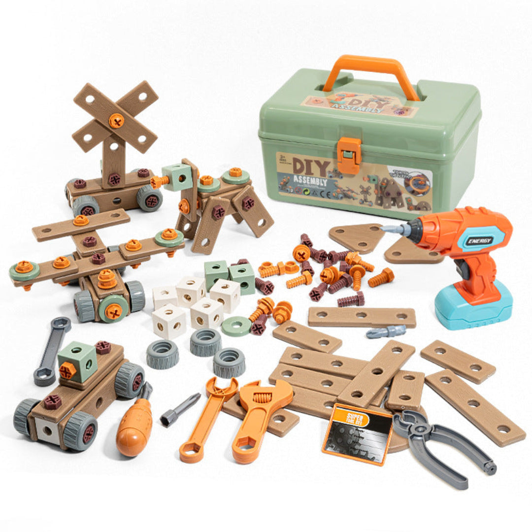 Set di Strumenti STEM per Bambini per Giovani Costruttori Creativi, 40 Pezzi