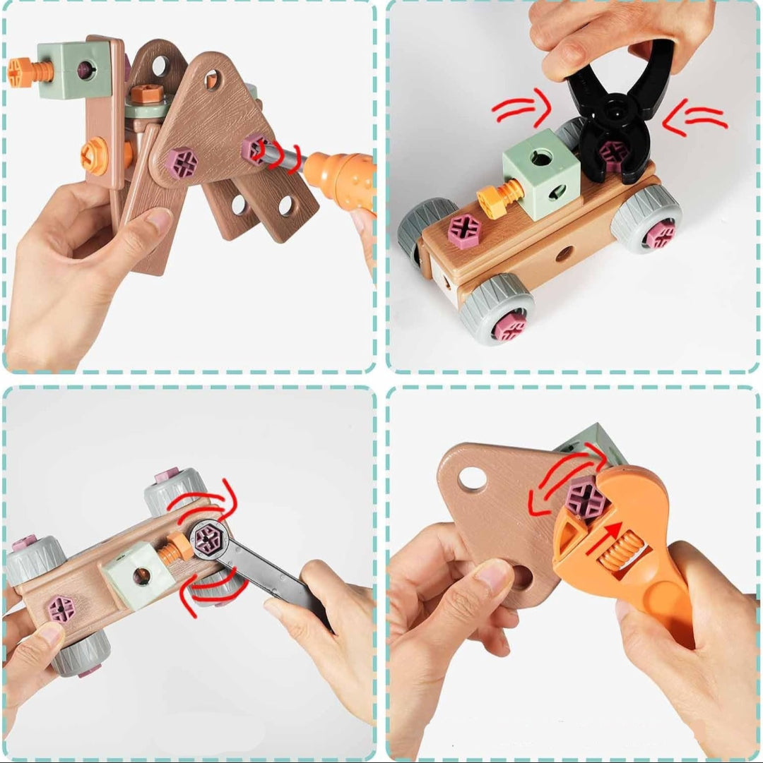 Set di Strumenti STEM per Bambini per Giovani Costruttori Creativi, 40 Pezzi