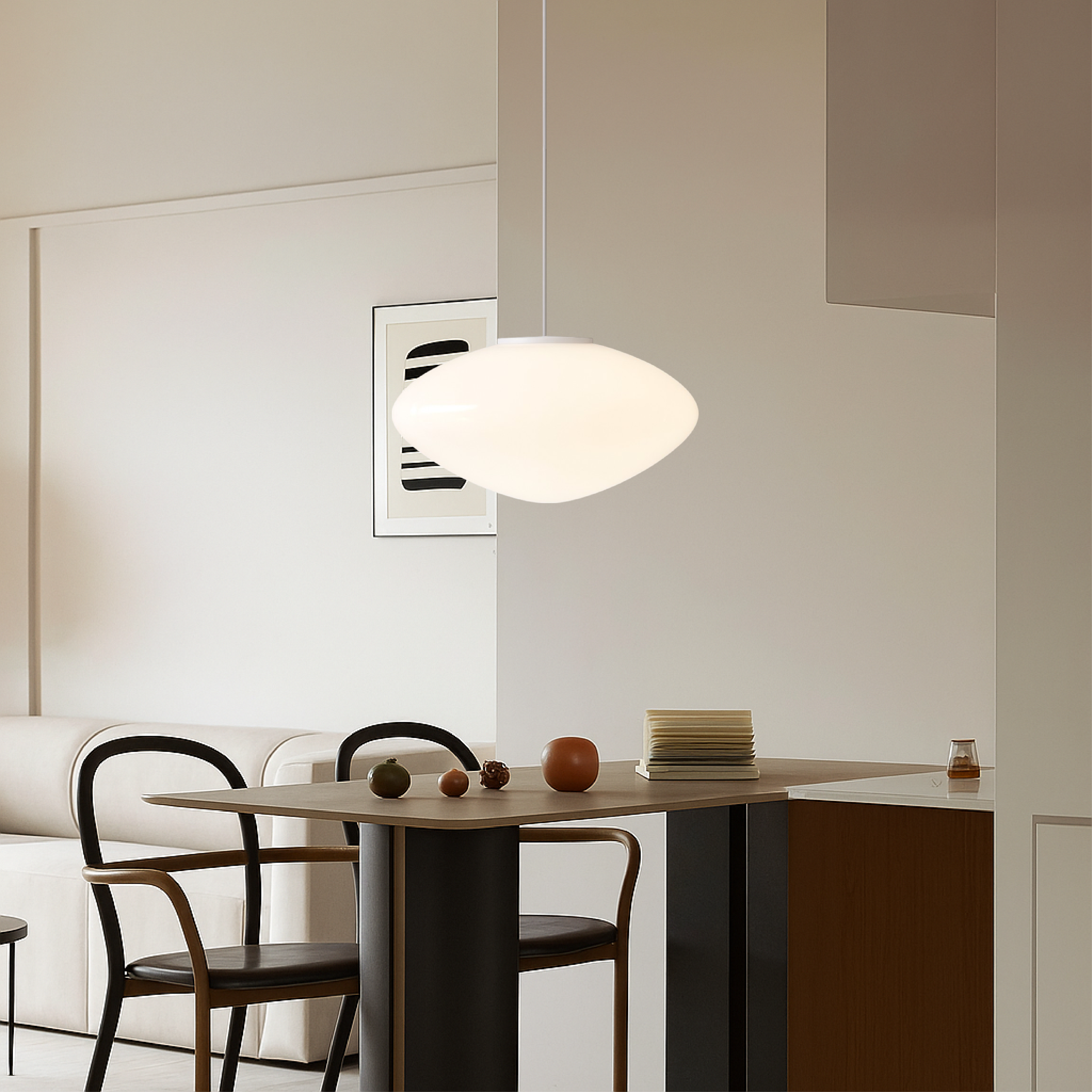 Elara Danish Layered Pendant Lamp With Soft Diffuse Glow