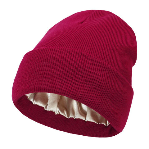 Noor Silk Winter Hat – Wool & Silk – Anti-Frizz Hair Protection