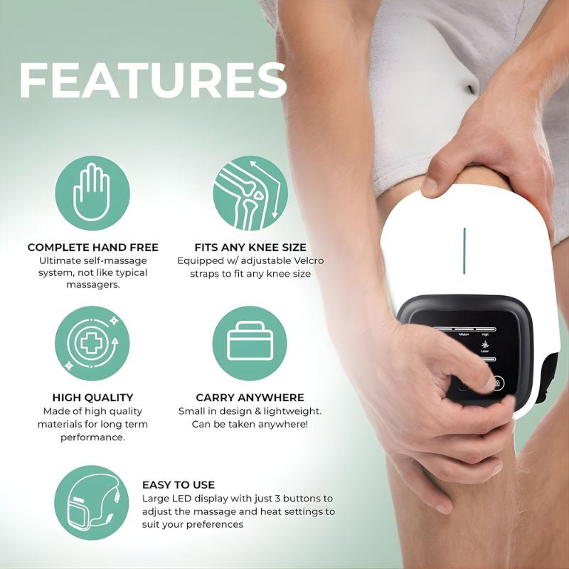 Knee Massager With Cordless Heating For All Day Comfort On The Go