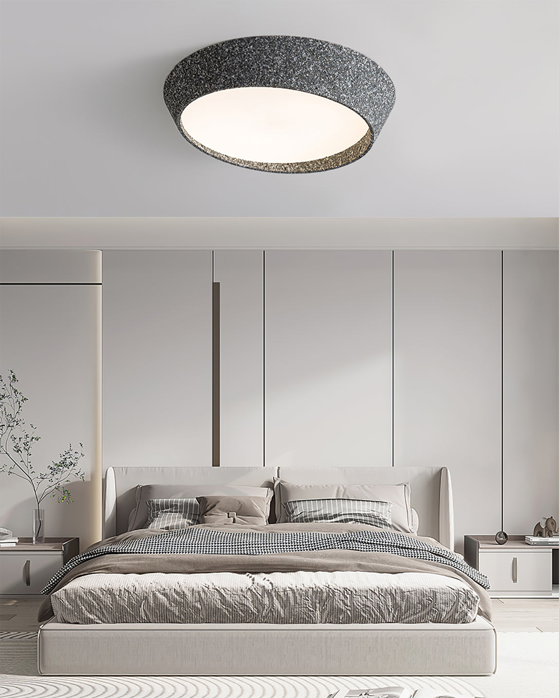 NovaLume LED loftlampe med håndformet skærm og varm glød