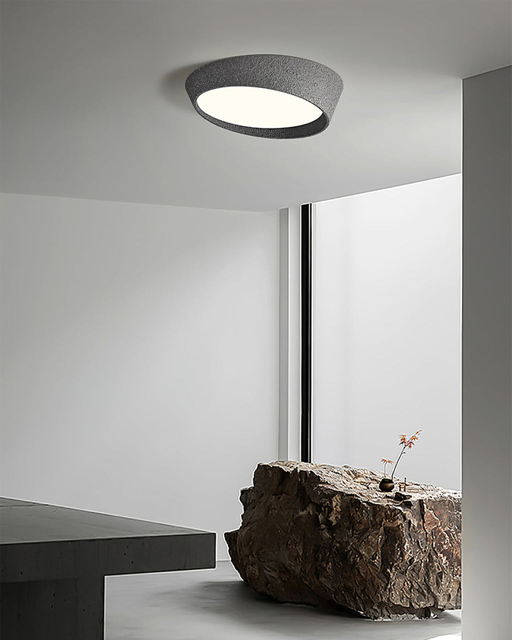NovaLume LED loftlampe med håndformet skærm og varm glød