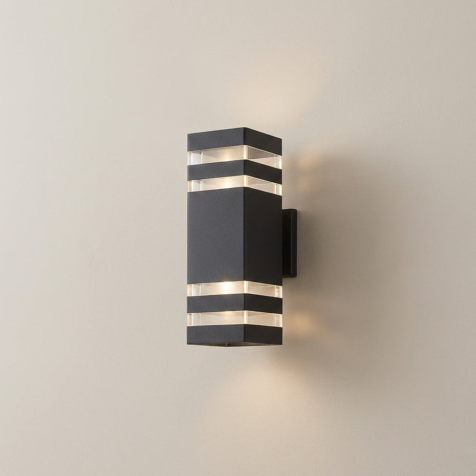 Lámpara de Pared Exterior LumaArc con Iluminación Ascendente y Descendente