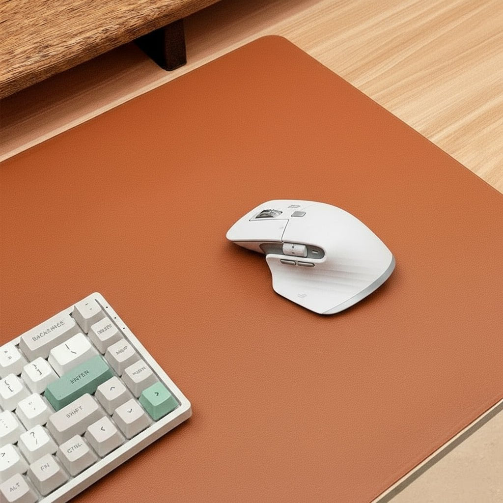 ApexGuard PU Leather Desk Pad For Precise Mouse Control Premium Non Slip For Gamers