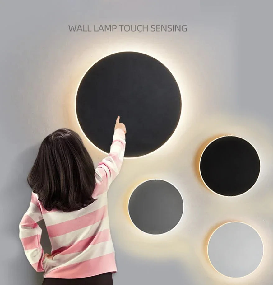Applique murale LED circulaire dégageant une élégance moderne pour les maisons contemporaines