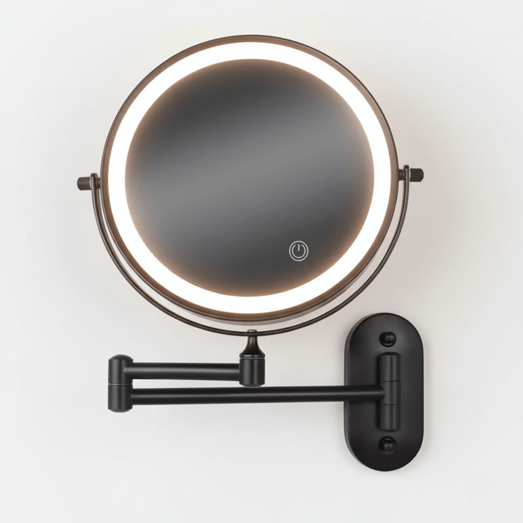 Luxmirror Adjustable Magnifying Mirror With Arm For Precise Makeup