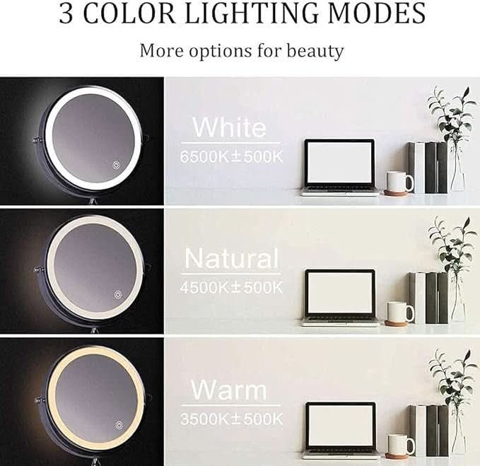 Luxmirror Adjustable Magnifying Mirror With Arm For Precise Makeup