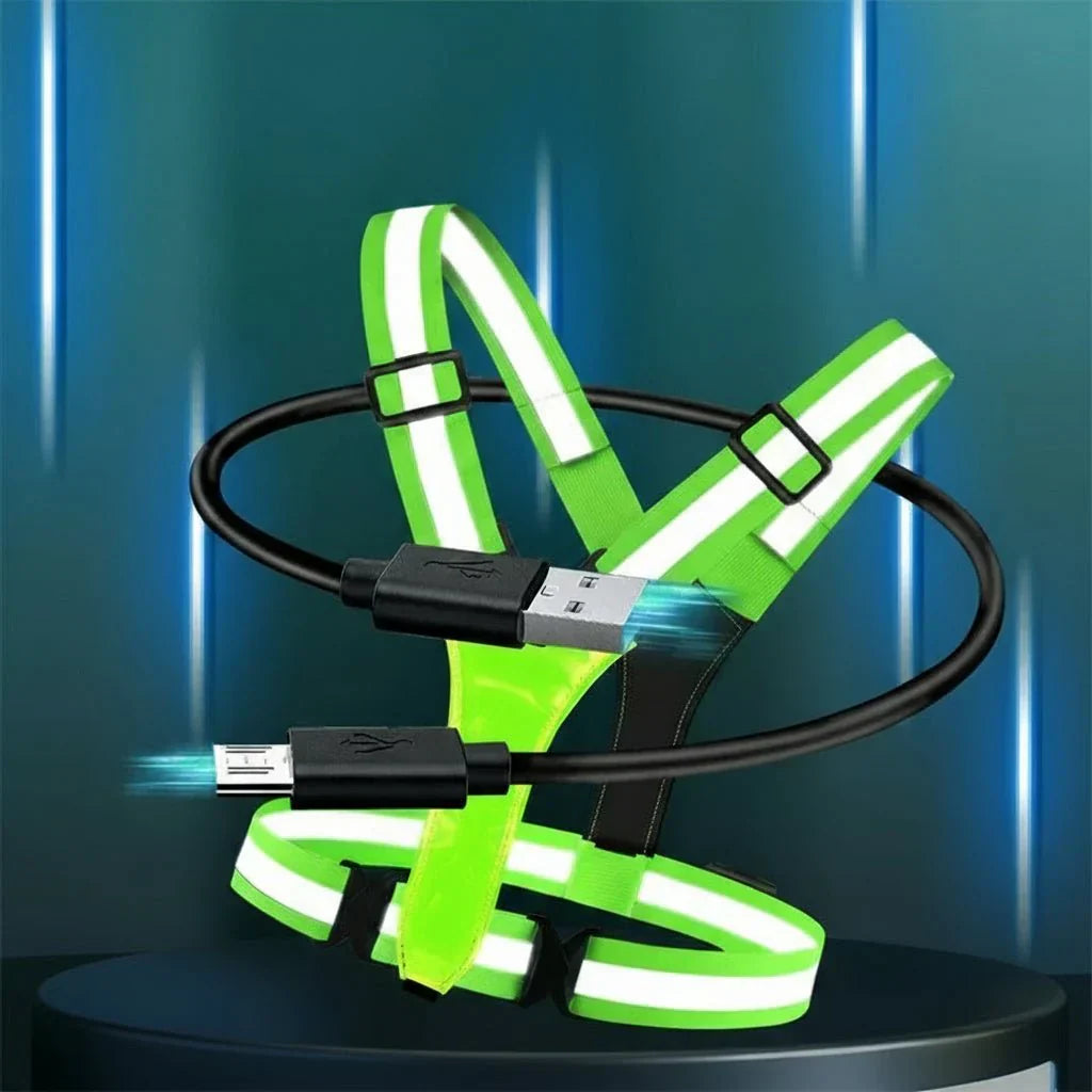 LumenGuard USB dobíjecí LED vesta pro lepší viditelnost
