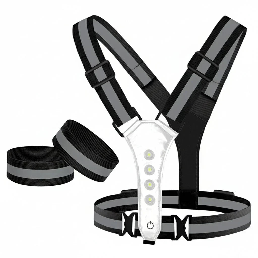 LumenGuard USB dobíjecí LED vesta pro lepší viditelnost