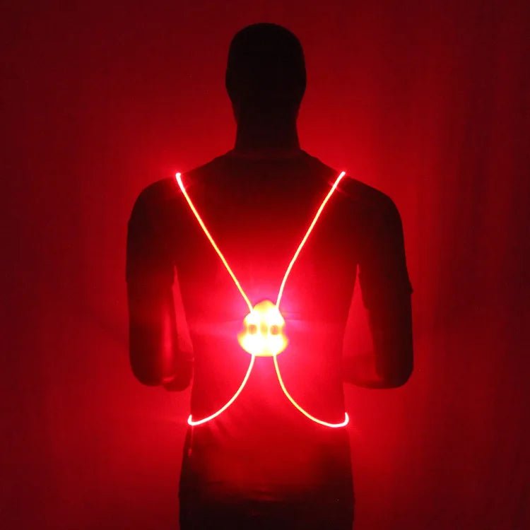 Chaleco Reflectante LED LumaGuard para Correr, Ciclismo y Caminar