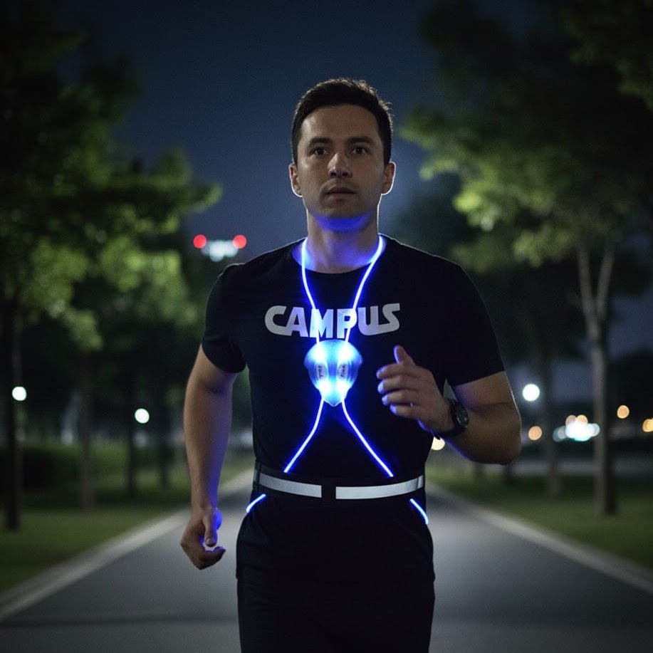 Chaleco Reflectante LED LumaGuard para Correr, Ciclismo y Caminar