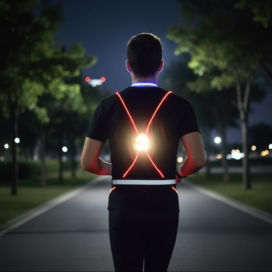 Chaleco Reflectante LED LumaGuard para Correr, Ciclismo y Caminar