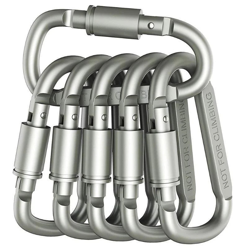 Ensemble de crochets en aluminium verrouillables TrailLock pour amateurs de plein air et port quotidien