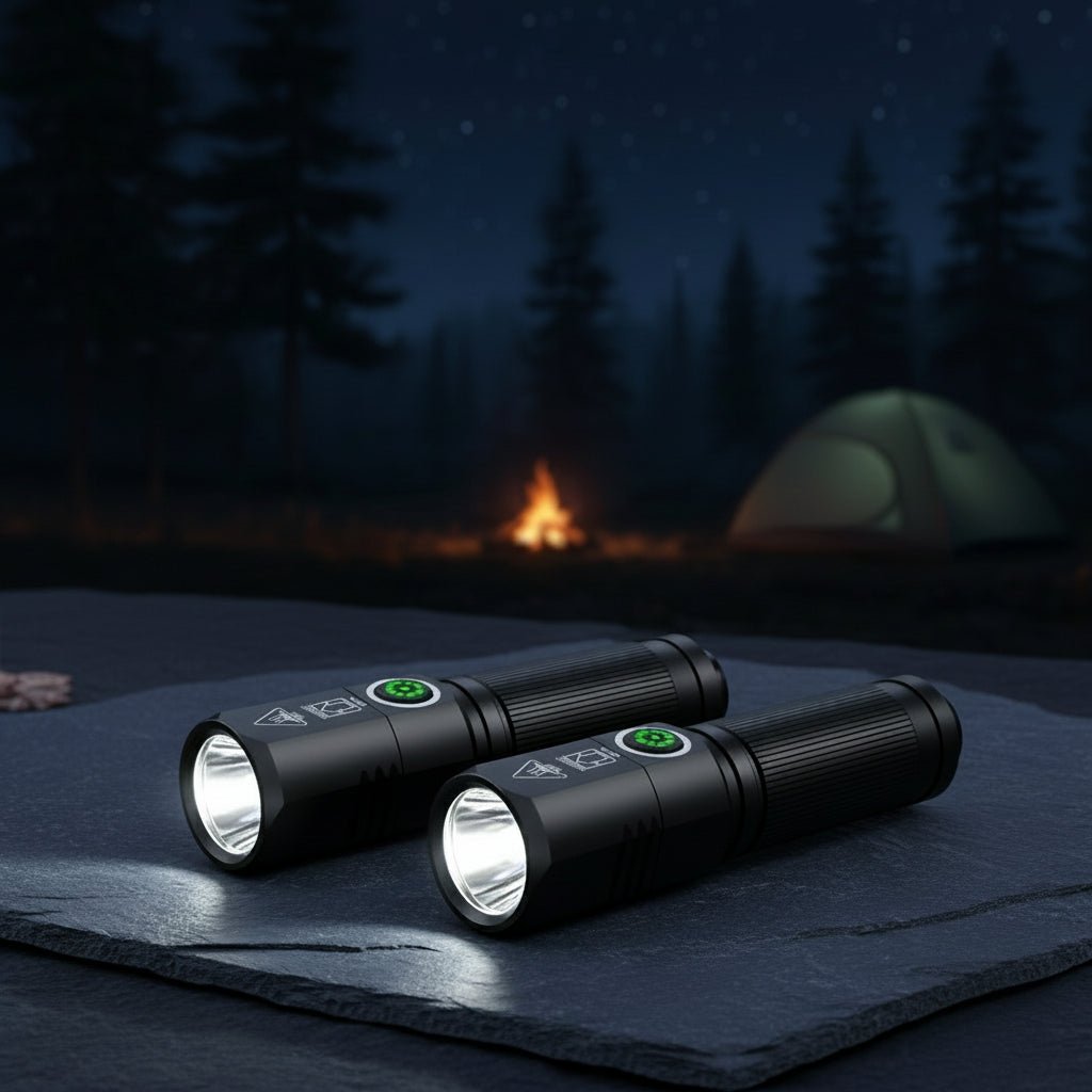 Linterna LED Recargable Tipo C NovaLumen de Alta Potencia 100000 Lúmenes para Uso Exterior