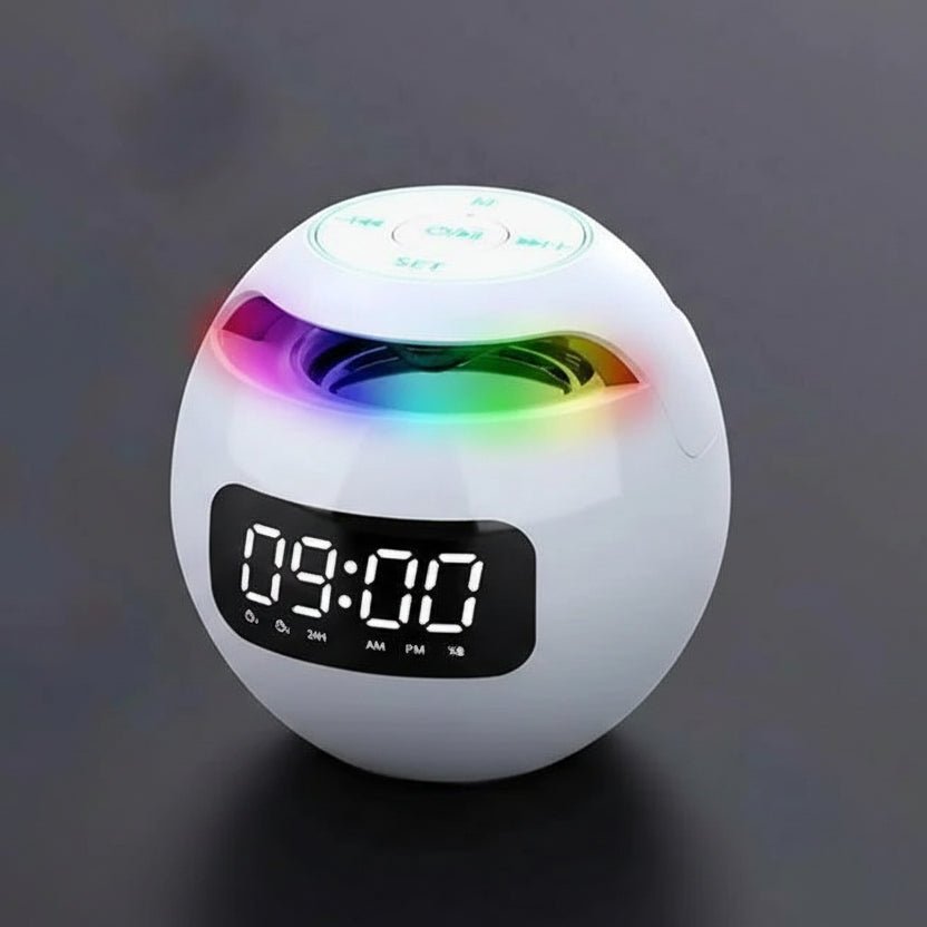Budzik Sonicdawn z delikatnym światłem budzenia, oświetleniem ambientowym i głośnikiem Bluetooth