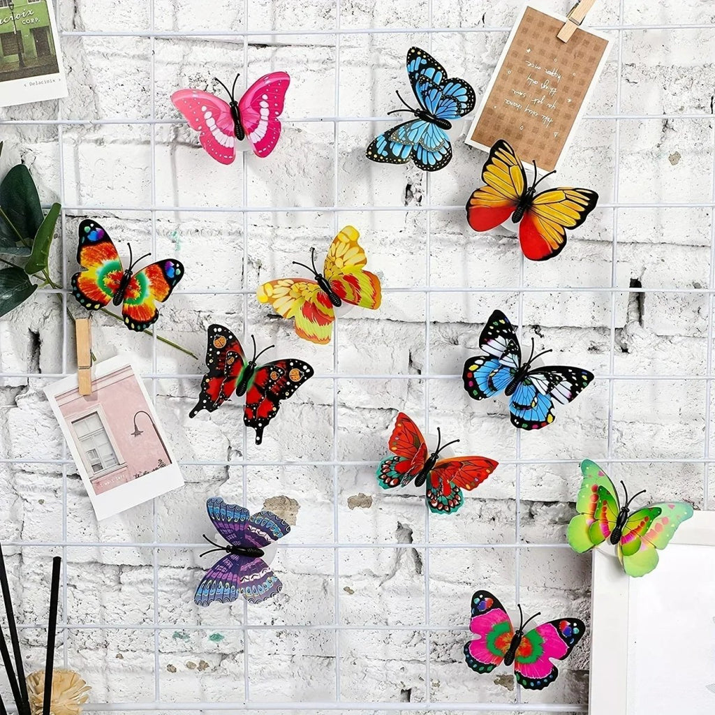 Autocollant mural papillon 3D LED LumaWisp pour éclairage d'ambiance nocturne