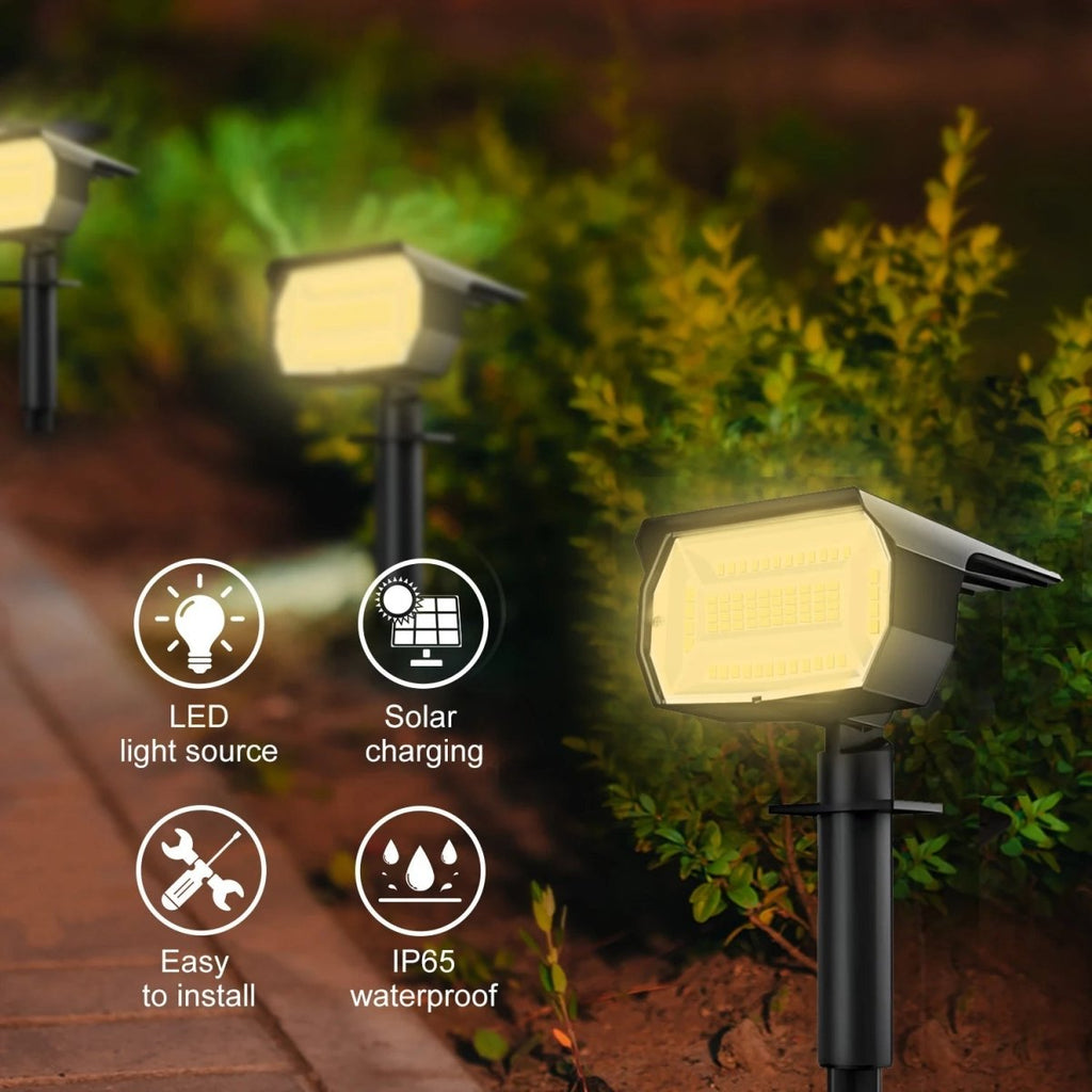 Foco de Jardín Solar SolBright con Brillo Ajustable para Propietarios de Viviendas