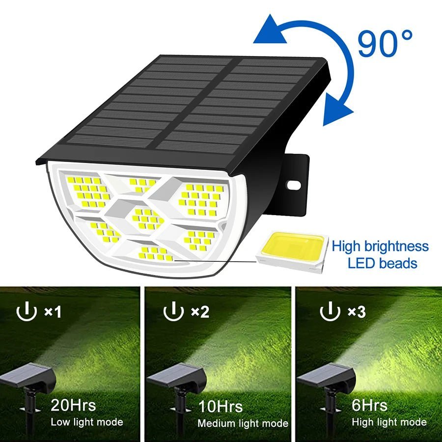 Foco de Jardín Solar SolBright con Brillo Ajustable para Propietarios de Viviendas