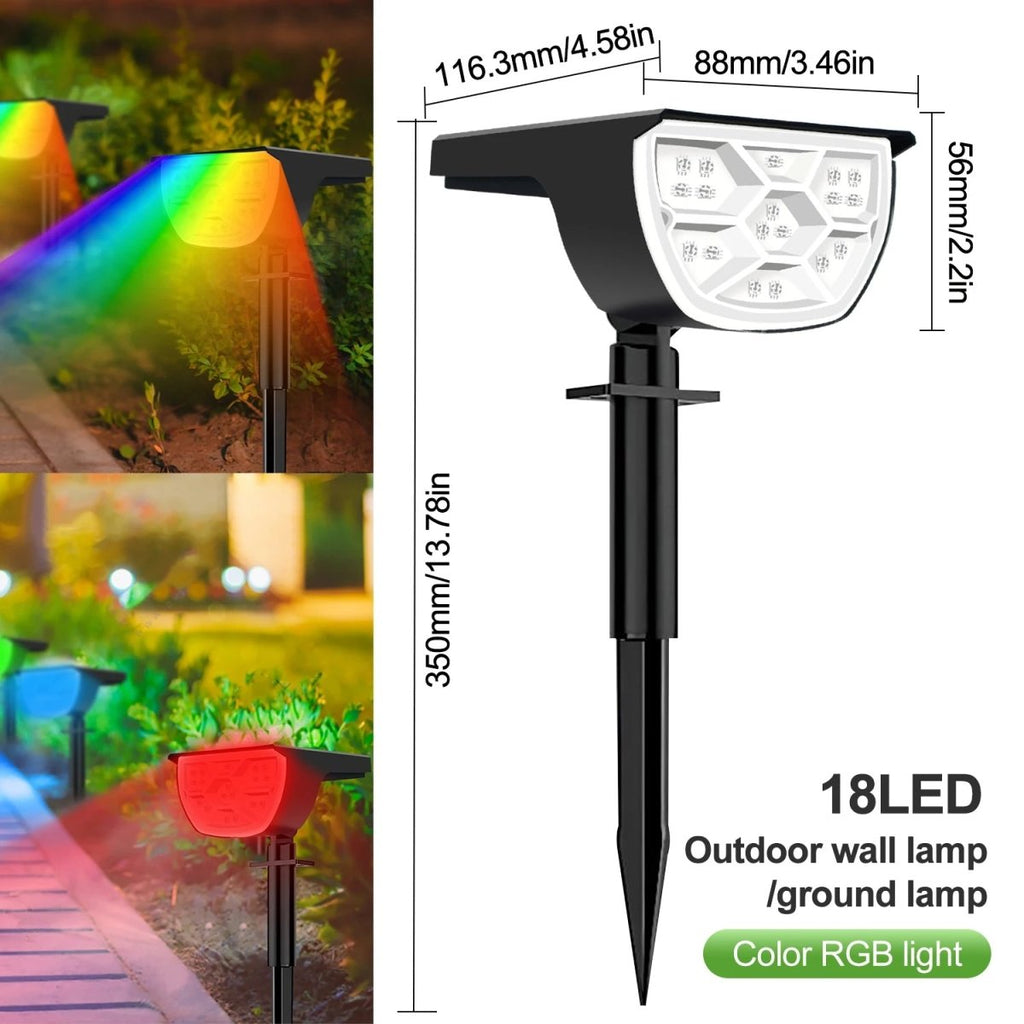 Foco de Jardín Solar SolBright con Brillo Ajustable para Propietarios de Viviendas