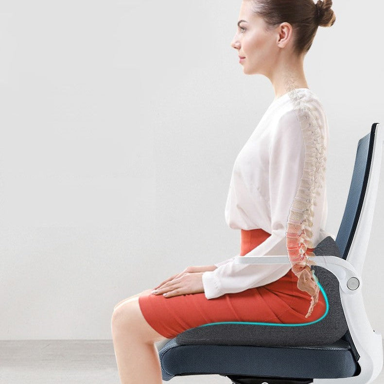 Orthofoam Memory Foam Cushion With L-Shaped Design For Back Support Orthopedic Cushion