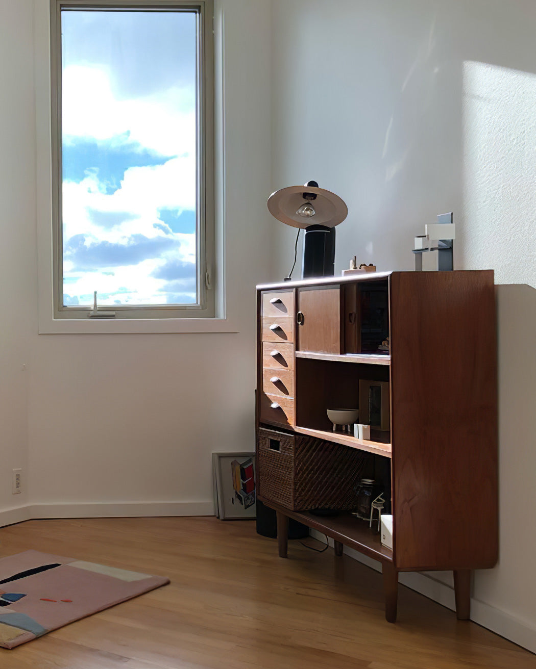 LumaCraft Dual Direct And Indirect Lighting Adjustable Shade Table Lamp