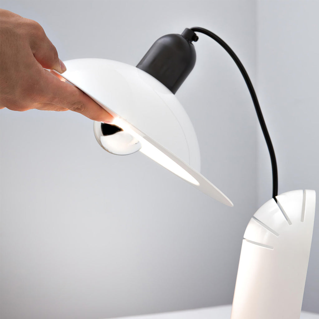 LumaCraft Dual Direct And Indirect Lighting Adjustable Shade Table Lamp
