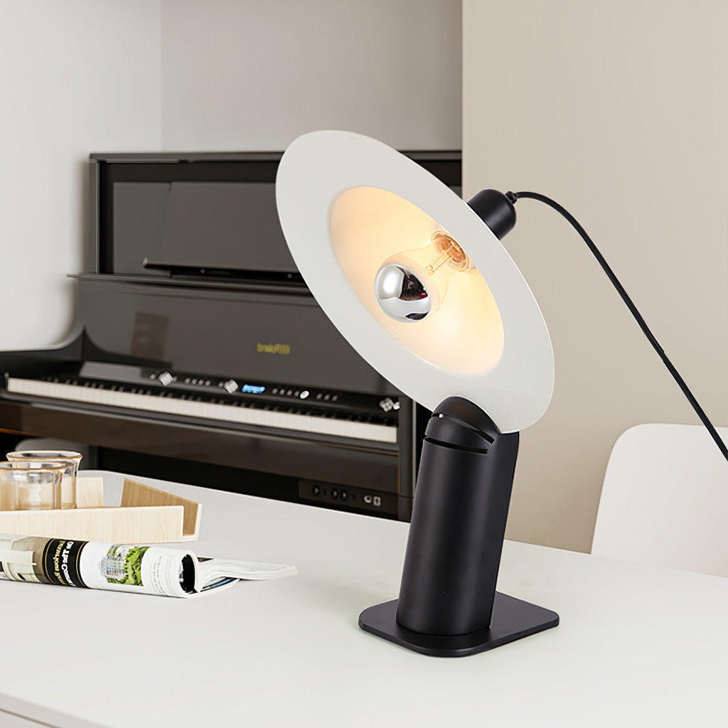 LumaCraft Dual Direct And Indirect Lighting Adjustable Shade Table Lamp