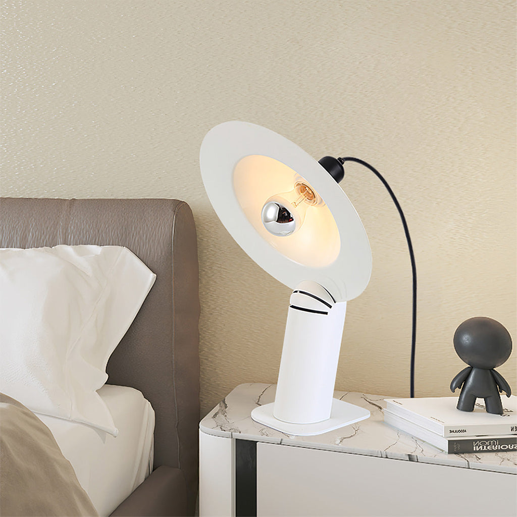 LumaCraft Dual Direct And Indirect Lighting Adjustable Shade Table Lamp