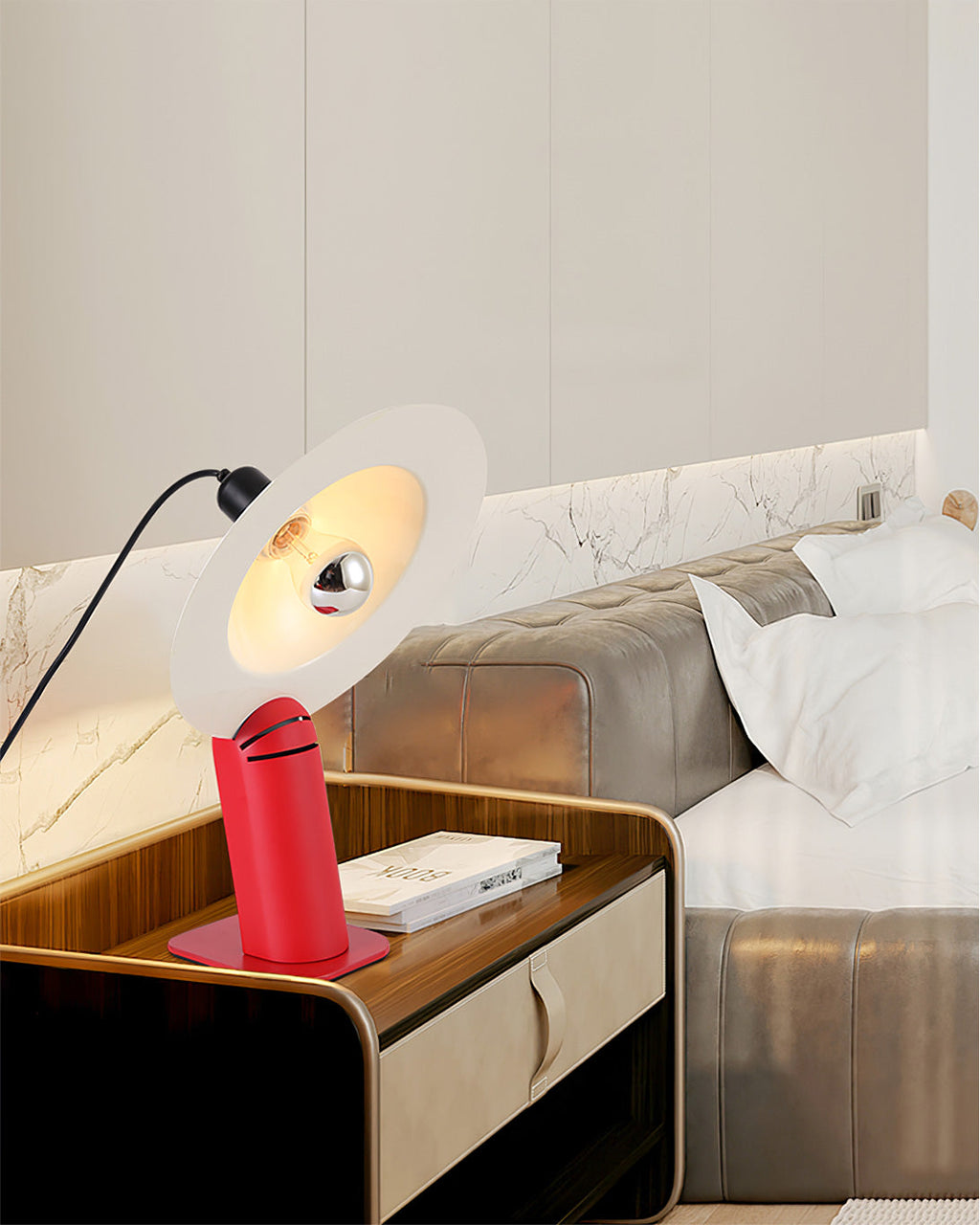 LumaCraft Dual Direct And Indirect Lighting Adjustable Shade Table Lamp