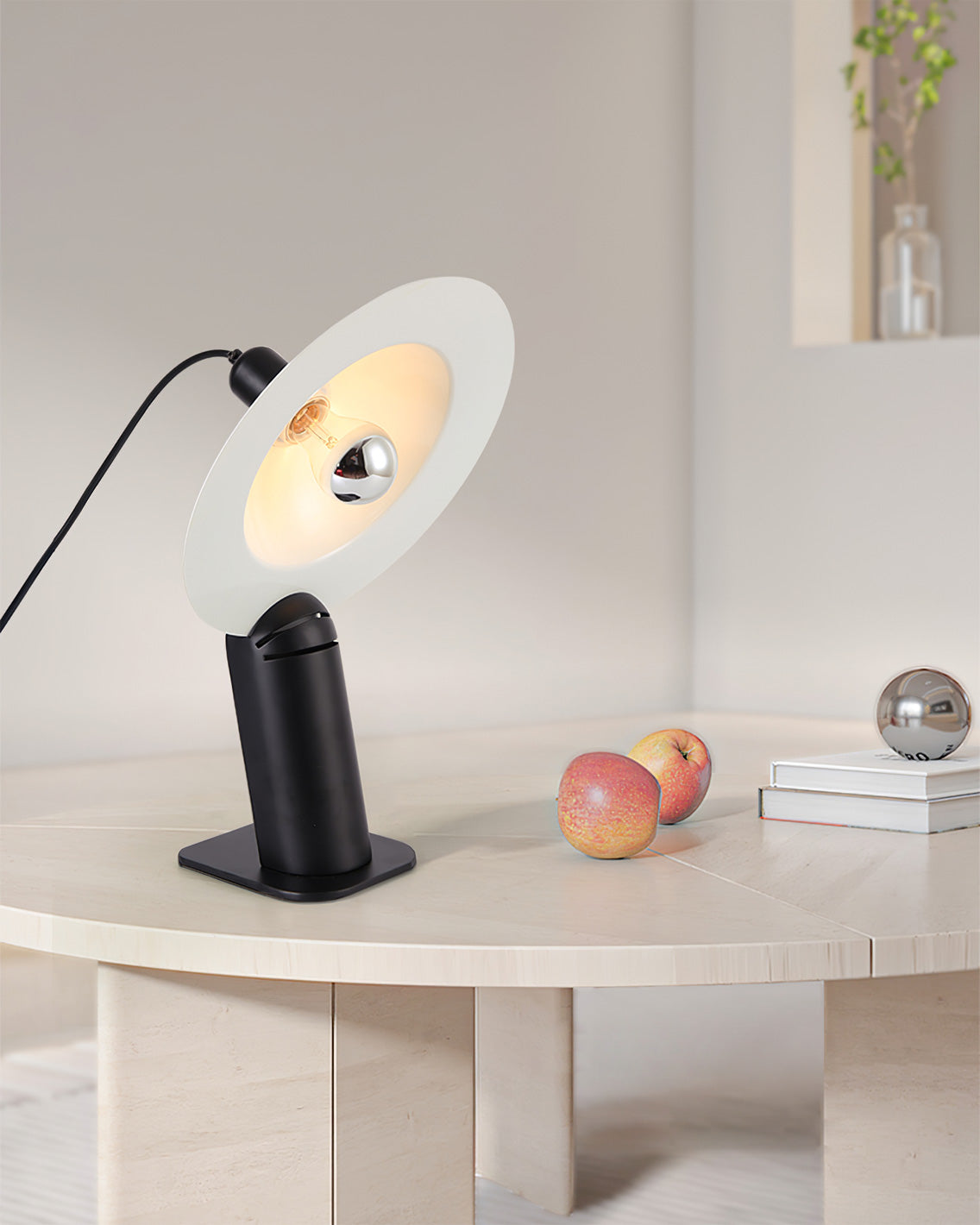 LumaCraft Dual Direct And Indirect Lighting Adjustable Shade Table Lamp