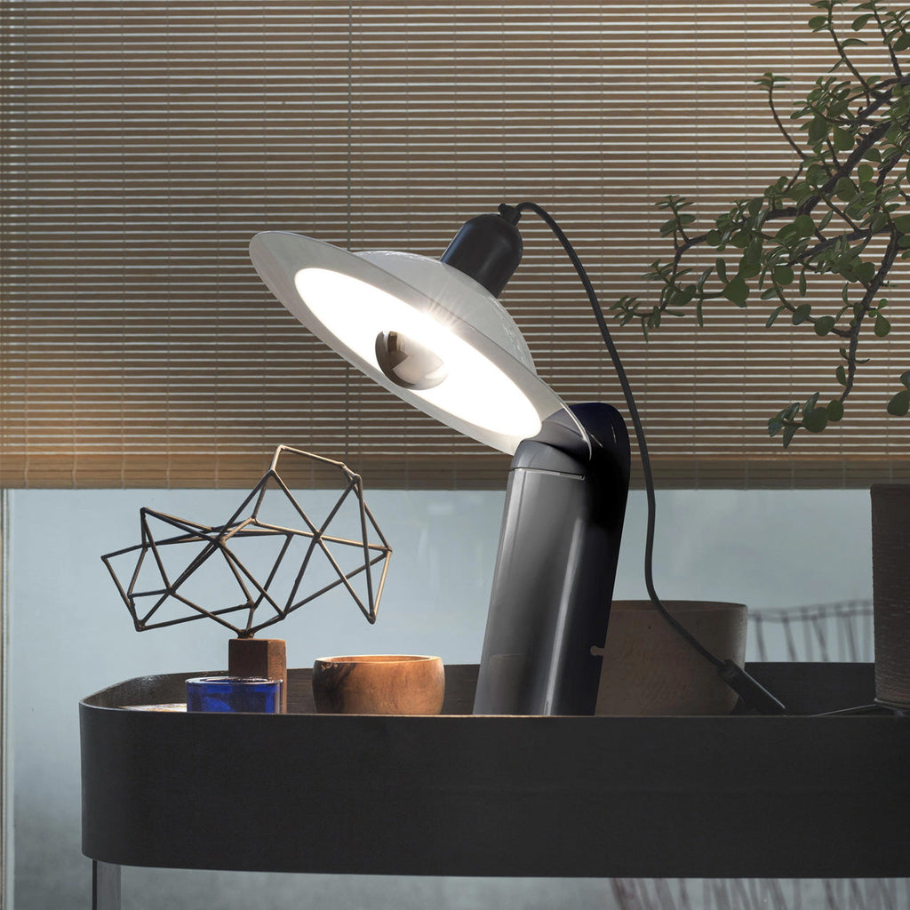 LumaCraft Dual Direct And Indirect Lighting Adjustable Shade Table Lamp