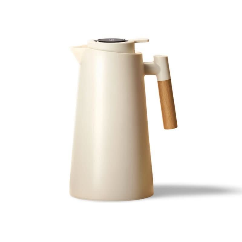 NebulaTherm Insulated Bottle Temperature Display Wooden Handle