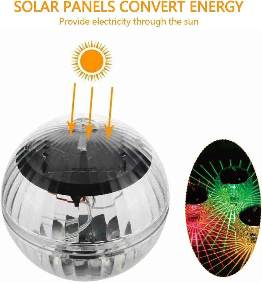 Lămpi solare impermeabile pentru piscină Rainbowwave cu efecte multicolore