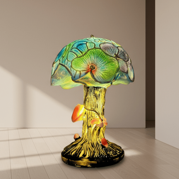 Moonlume Mosaic Glass Lamp With Wireless Soft Warm Lighting for a Cozy Atmosphere