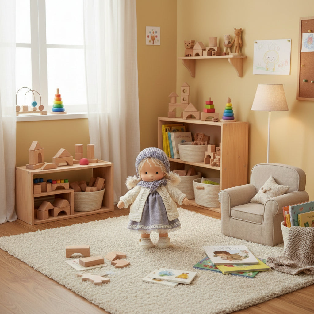 Aurelia Waldorf Cotton Doll For Creative Play And Storytelling