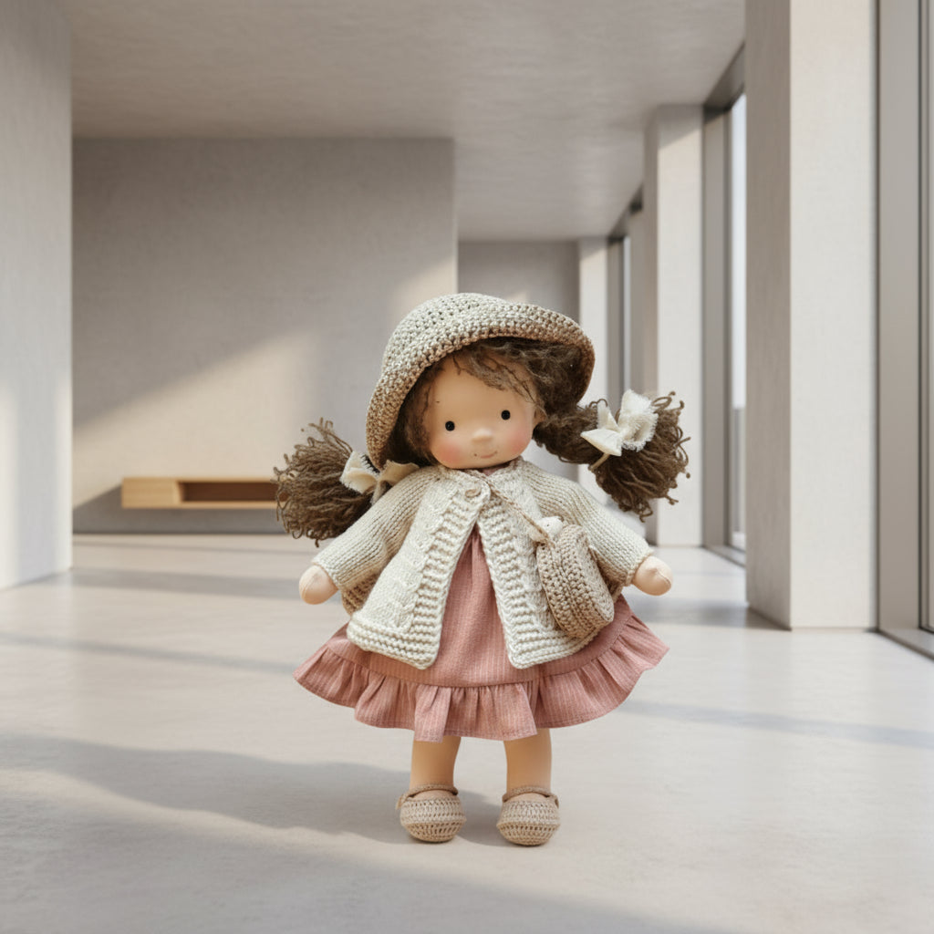Aurelia Waldorf Cotton Doll For Creative Play And Storytelling