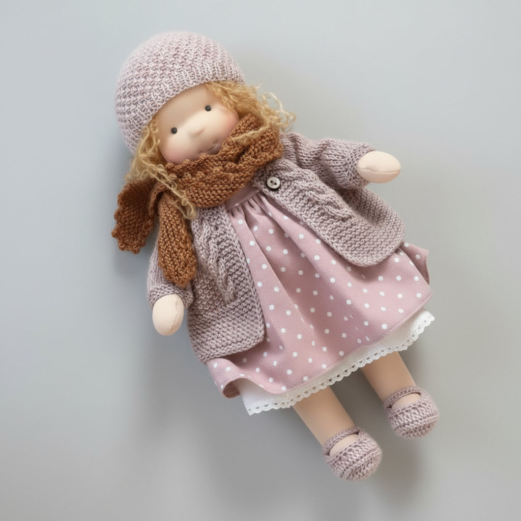 Aurelia Waldorf Cotton Doll For Creative Play And Storytelling