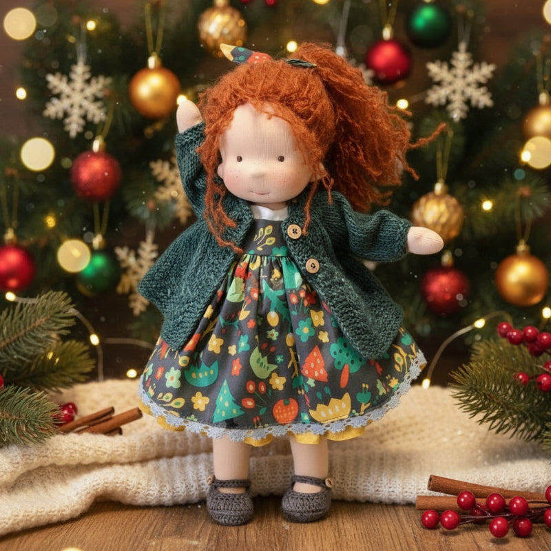 Aurelia Waldorf Cotton Doll For Creative Play And Storytelling