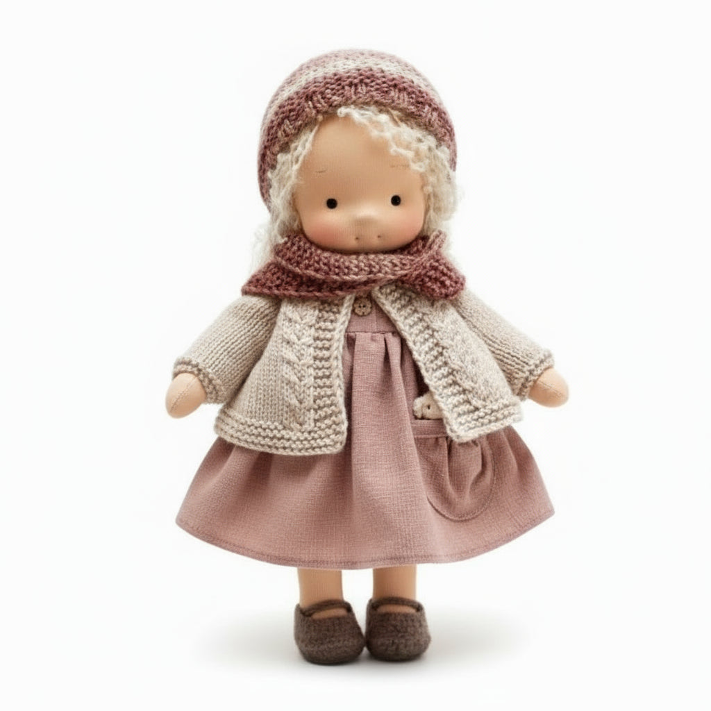 Aurelia Waldorf Cotton Doll For Creative Play And Storytelling
