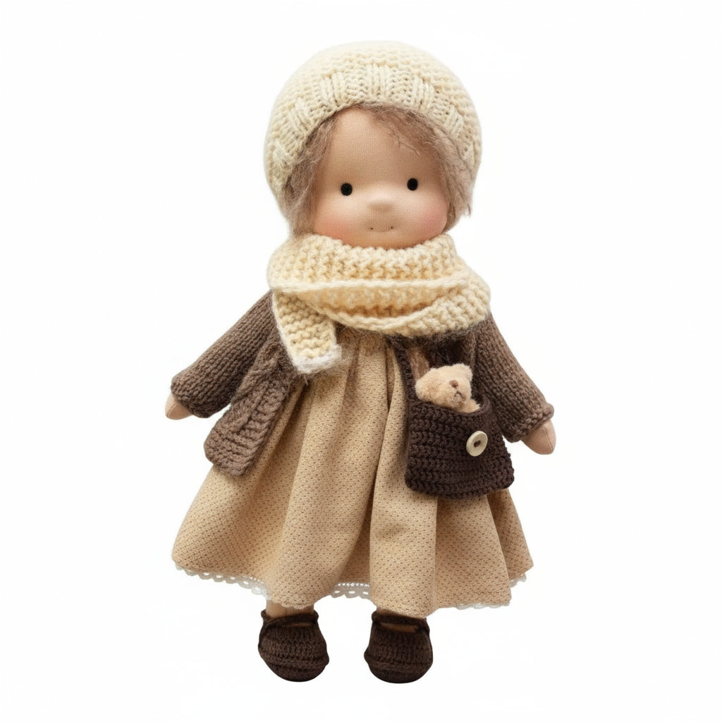 Aurelia Waldorf Cotton Doll For Creative Play And Storytelling