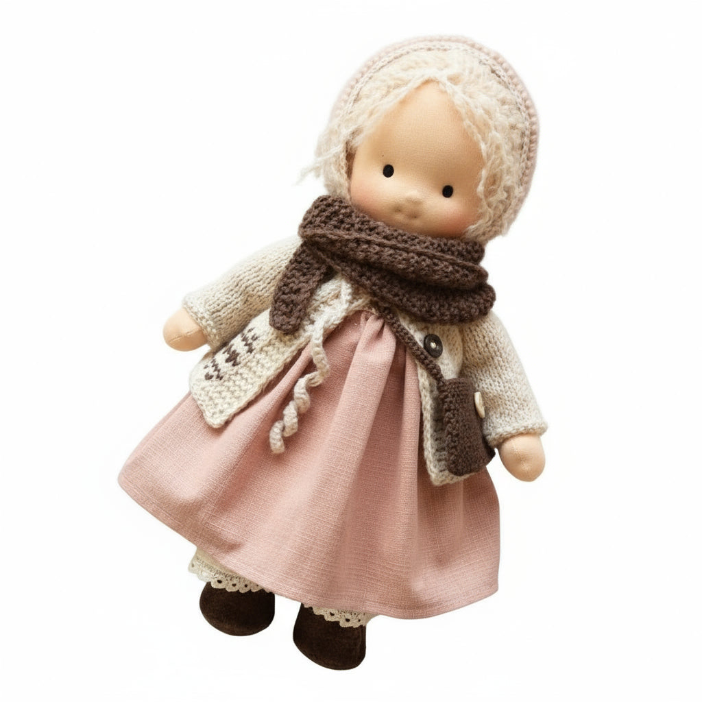 Aurelia Waldorf Cotton Doll For Creative Play And Storytelling