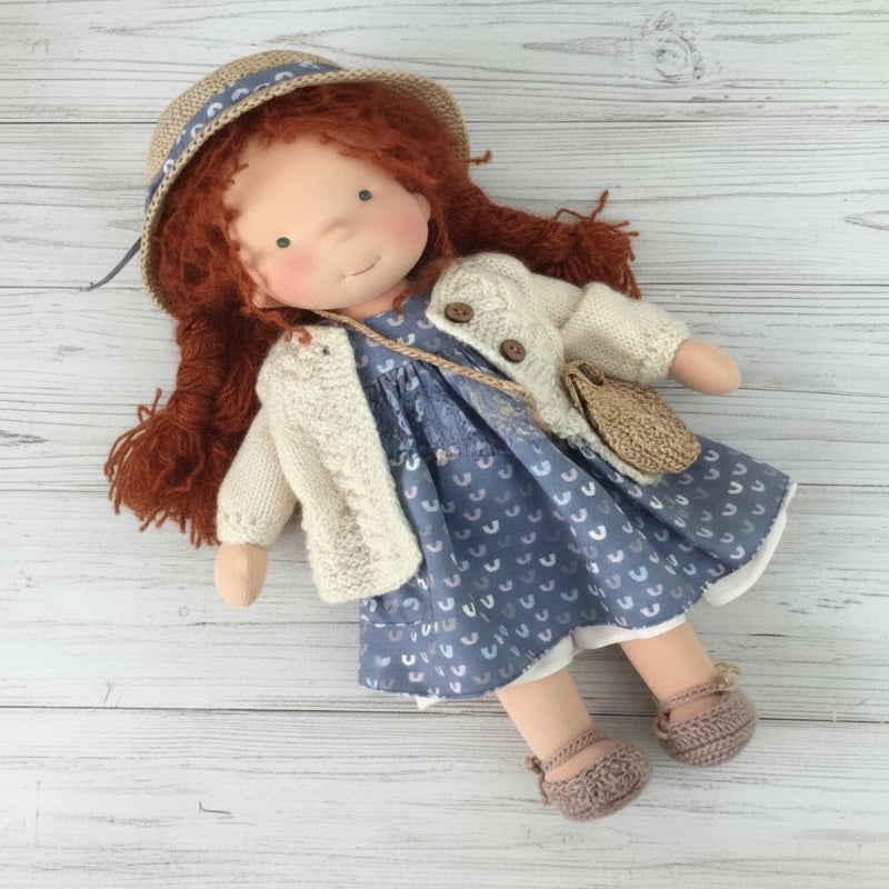Aurelia Waldorf Cotton Doll For Creative Play And Storytelling