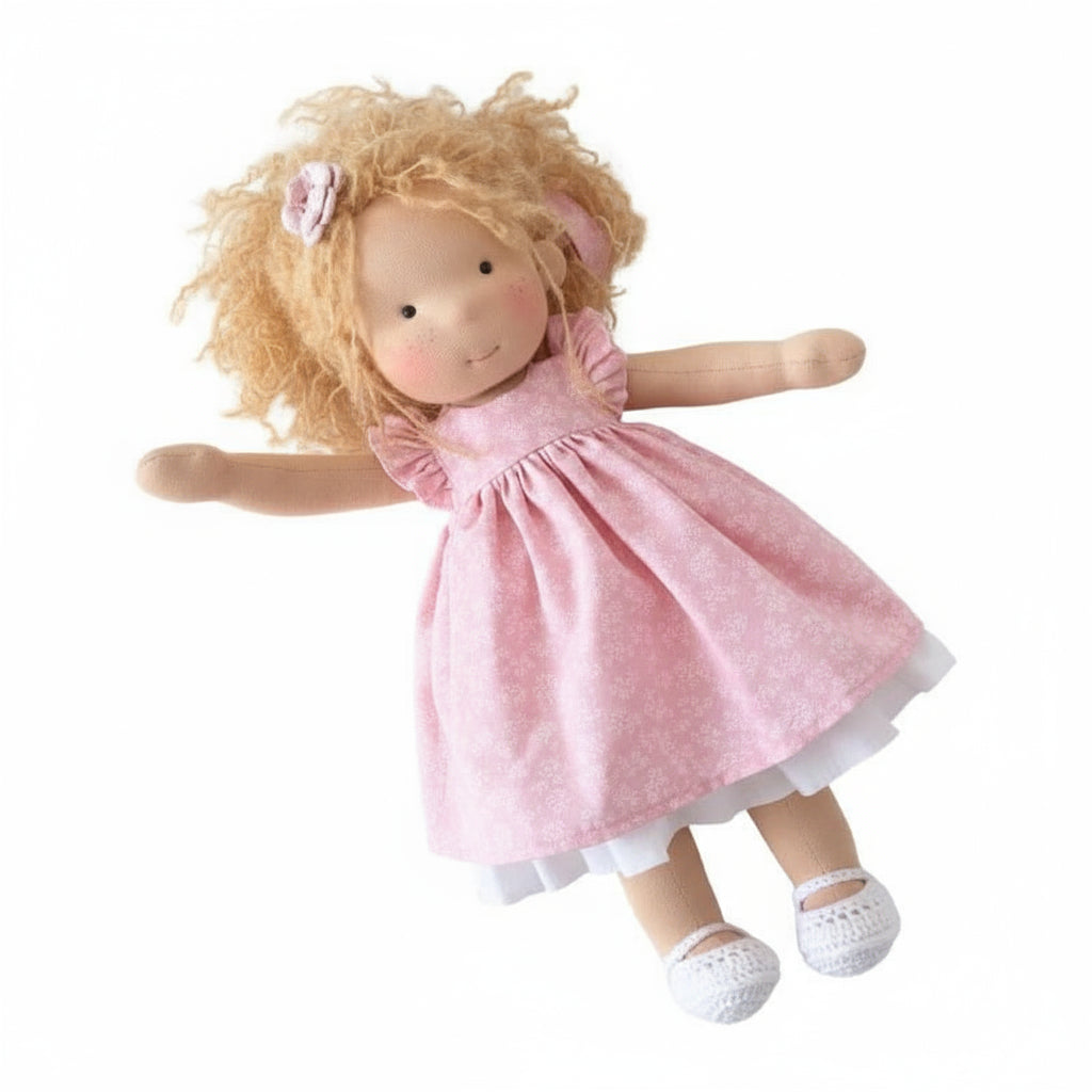Aurelia Waldorf Cotton Doll For Creative Play And Storytelling