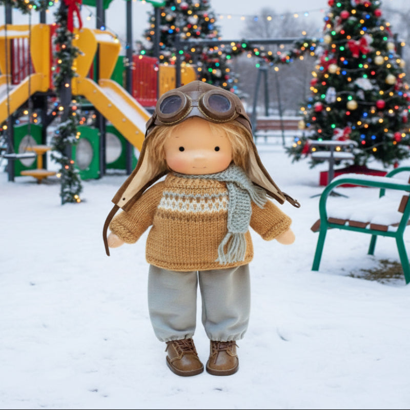 Aurelia Waldorf Cotton Doll For Creative Play And Storytelling